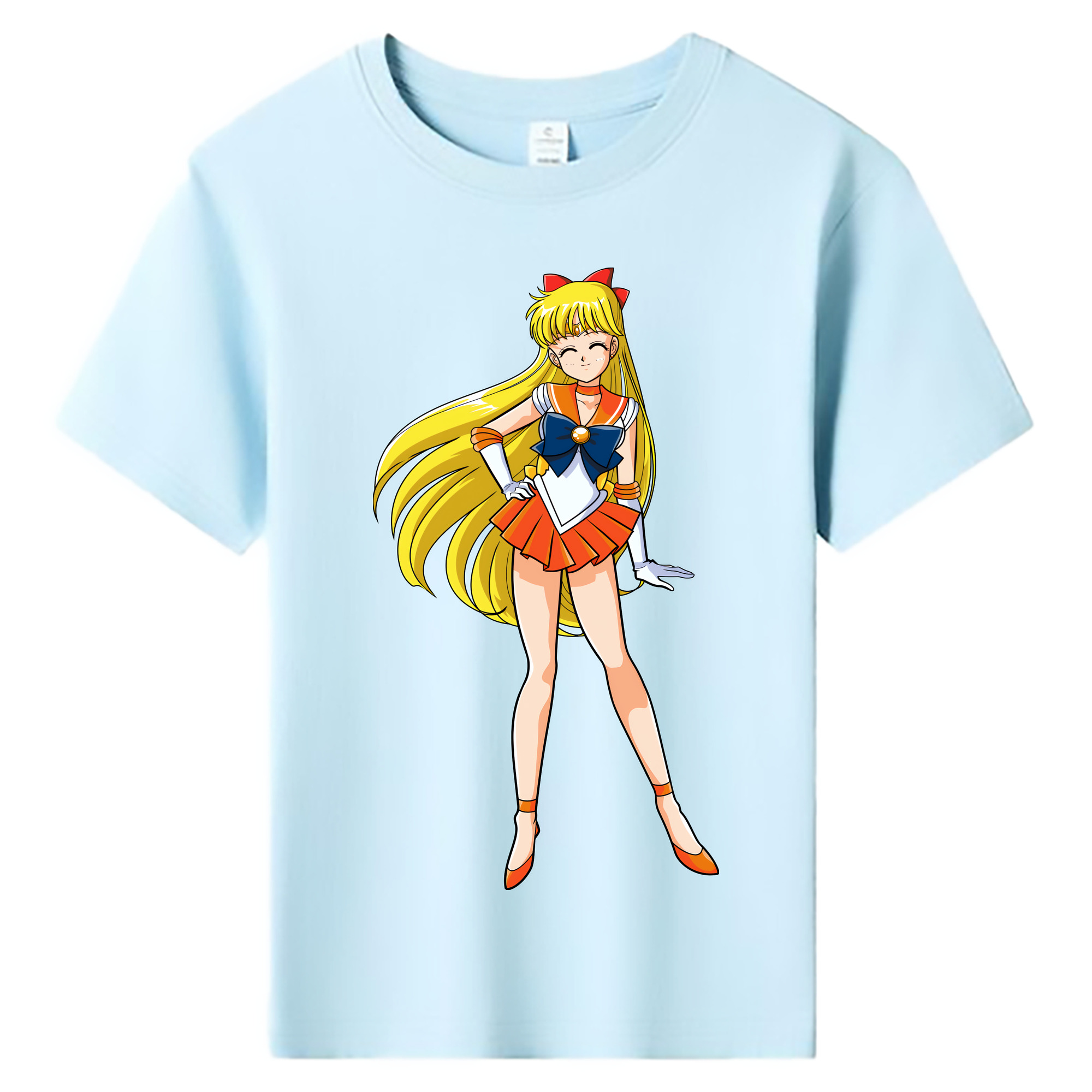 （画像用） 美少女戦士セーラームーン 愛野 美奈子 あいの みなこ Sailor Moon Aino Minako 綿100％キッズTシャツ（フロントプリント）